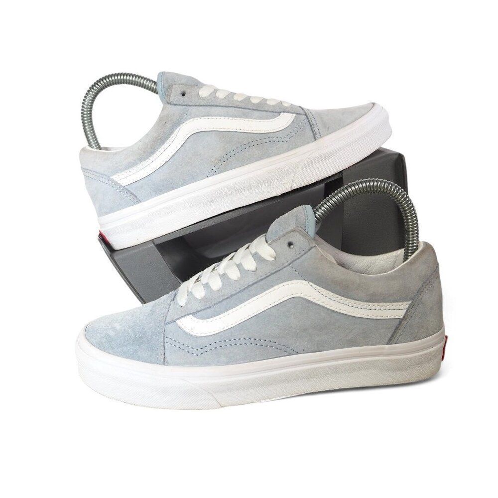 Vans Old Skool Pig Suede "Blue Fog" Skate Shoes Women's‎ 6.5